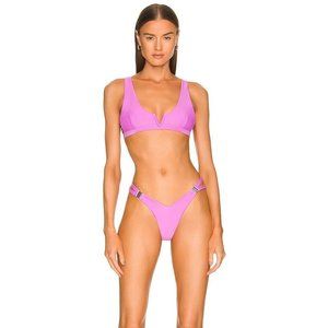 New Kasie Bikini Bottom Michael Costello XS Electric Purple Revolve